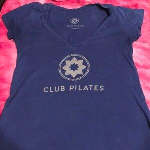 Club Pilates Blue Shirt